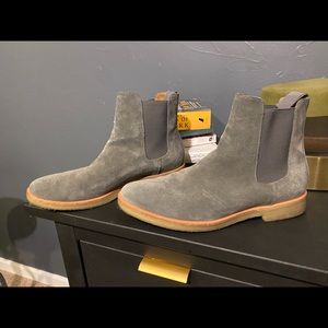 New Republic suede Chelsea boots slip on
